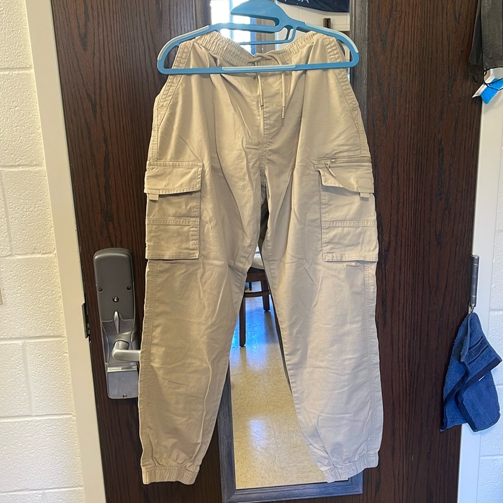 Baggy Cargo Pants Beige